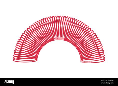 Red Spiral Spring Toy Children Magic Slinky Spring Color Plastic Kid