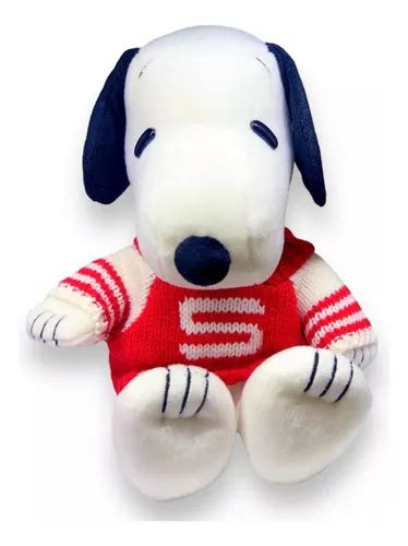 Peluche Snoopy Con Suéter Rojo Peanuts Original