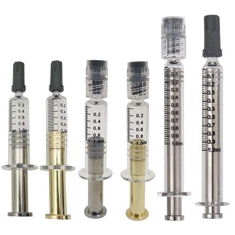 Prefilled 1ml 3ml 5ml Luer Lock Glass Metal Plunger Syringe Bulks