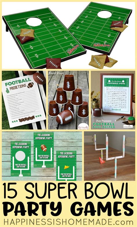 15 Fun Super Bowl Party Games For All Ages Happiness Is Homemade