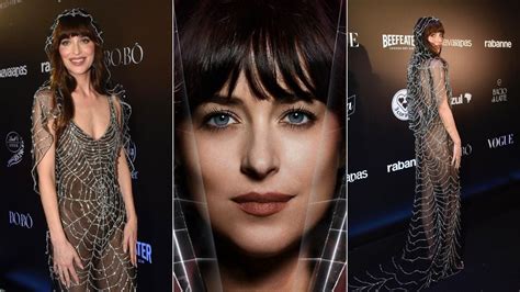 Dakota Johnson Madame Web Temalı Elbisesiyle Büyüledi