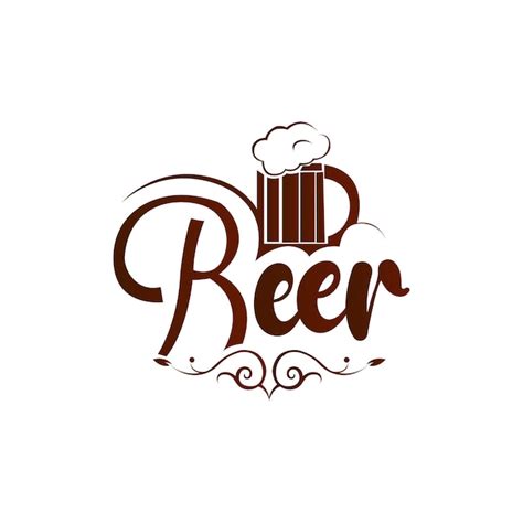 Premium Vector Beer Logo Vector Illustration Emblem Brewery Design On