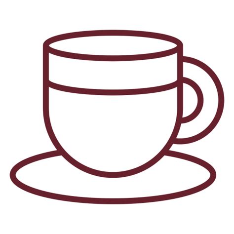 Tasse Kaffee Schlaganfall Png Und Svg Design Für T Shirts