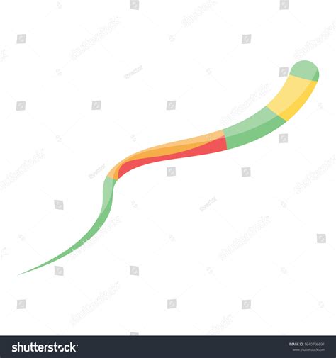 Inside Parasite Worm Icon Isometric Inside Stock Vector Royalty Free