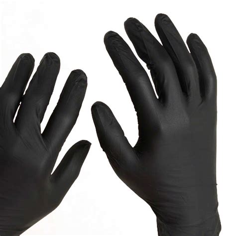 Adenna Night Angel Black Nitrile 4 Mil Exam Glove Large RPM