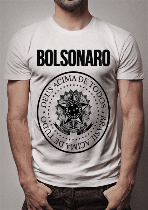 Caneca Camiseta Bolsonaro Deus Acima De Todos Brasil Acima De Tudo