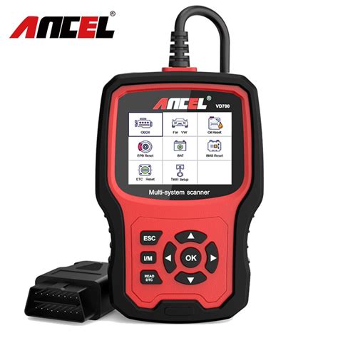 Ancel Vd Obd Scanner Ferramenta De Diagn Stico Do Carro Full System