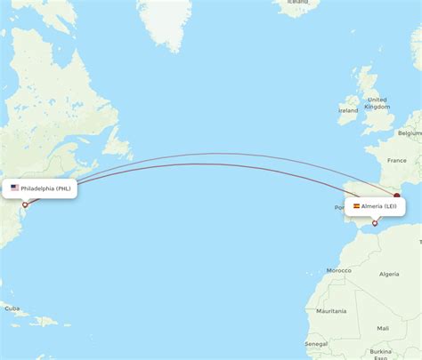 Flights From Philadelphia To Almeria PHL To LEI Flight Routes