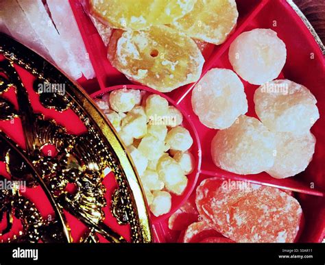 Chinese New Years Candy Stock Photo Alamy