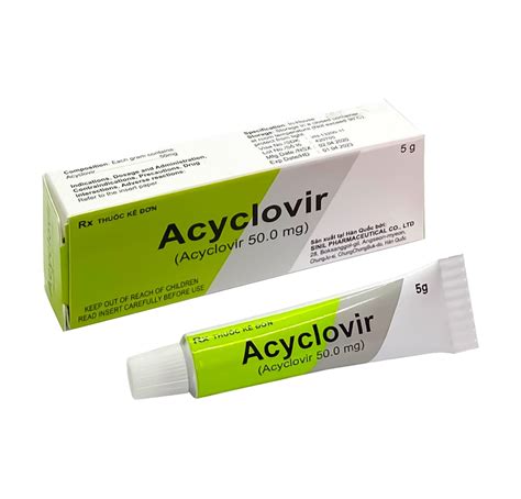 Acyclovir Cream Tu P G Sinil Pharmaceuticals