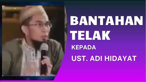 BANTAHAN TERHADAP UST ADI HIDAYAT Tentang Allah Berada Di ATas Arsy