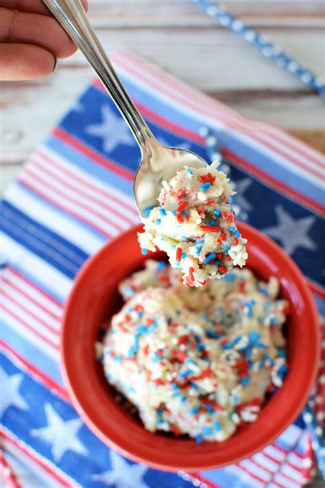 Patriotic Edible Cookie Dough Recipe The Rebel Chick