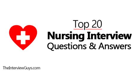 Top 20 Nursing Interview Questions And Answers