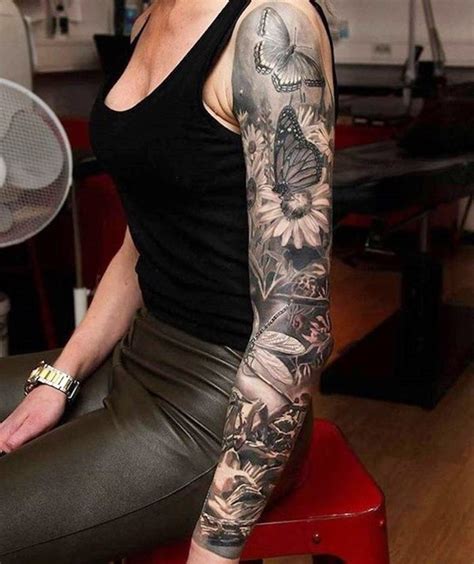 40 Attractive Sleeve Tattoo Ideas For Women In 2020