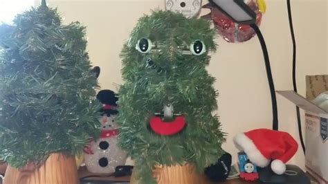 Gemmy Animated Small Eyed Dancing Douglas Fir And Big Eyed Dancing