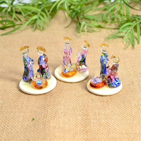 Murano Glass Nativity Scene Made In Italy