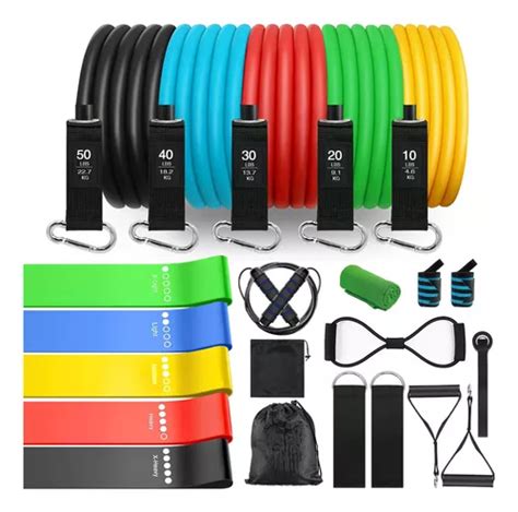 150lbs Kit De Banda Resistencia Ligas Para Ejercicio Fuerza MercadoLibre