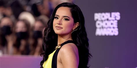 Becky G Makes Jaws Drop With Thigh High Slit Dress At Peoples Choice Awards 2021 2021 People