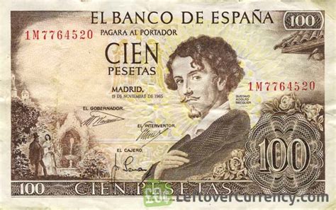 Spanish Peseta banknotes - Exchange yours now