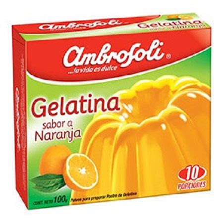 Gelatina Sabor Naranja Proesa