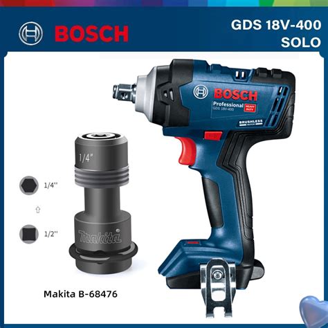 Bosch Cordless Impact Wrench Gds 18v 400 Rechargeable Electric Wrench