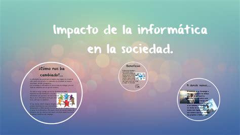 Importancia de la informatica en la sociedad by Ana Sofía Castro López