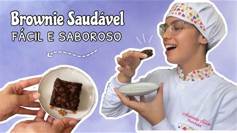 Receita de Brownie Saudável Técnica e Dietética na faculdade de