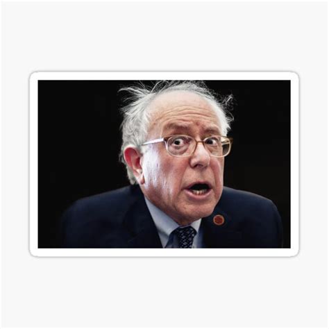 Bernie Sanders Face Sticker For Sale By Dralig Redbubble