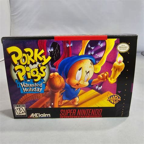 Porky Pig S Haunted Holiday NTSC Super Nintendo SNES En Reproduction