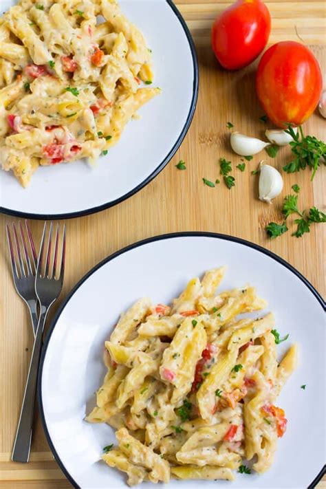 Garlic And Herb Penne Pasta Julies Eats And Treats