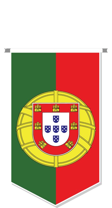 Portugal Flag In Soccer Pennant Various Shape 11793855 Png