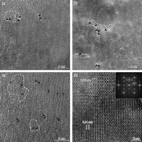 Hrtem Micrographs Of The Samples With A X B X