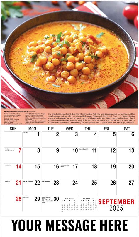 Recipes 2025 Promotional Calendar