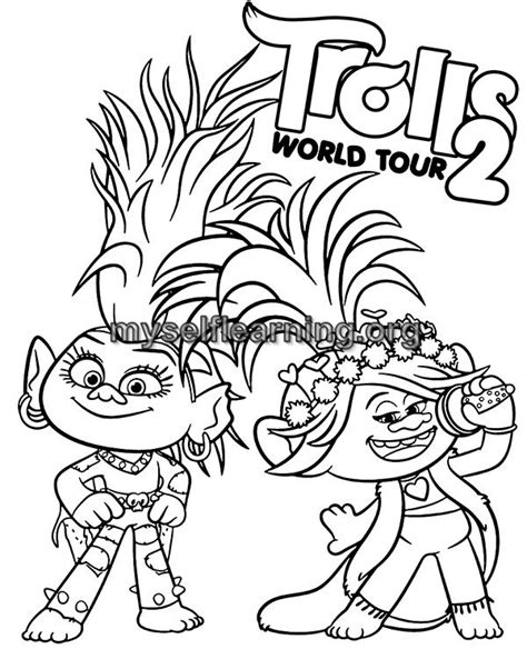 Troll Coloring Pages