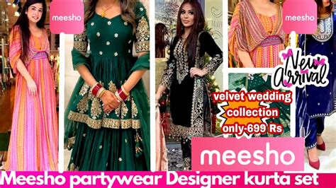 😍👗meesho Haulmeesho Party Wear Kurta Setsharara Set👗sequence