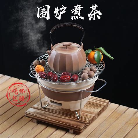 烤肉架 燒烤爐 燒烤架 露營爐具 焚火台 烤火器 便携式 圍爐煮茶燒烤爐戶外木炭爐家用室內網紅碳爐子烤火老式陶土打邊爐 蝦皮購物