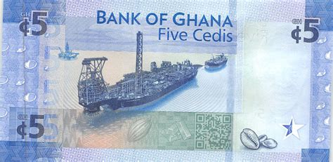 Ghana 5 Cedis Banknote 2017 Unc Pn 43a Ghana