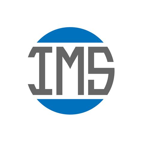 Diseño Del Logotipo De La Letra Ims Sobre Fondo Blanco Concepto De