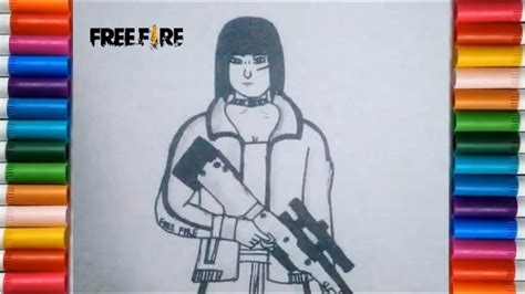 How To Draw Kelly Free Fire Step By Step Easy Free Fire