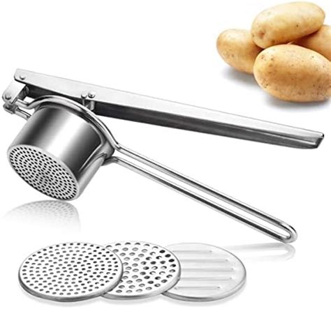 Lhs Potato Ricer And Masher Large Heavy Duty Stainless Steel Manual