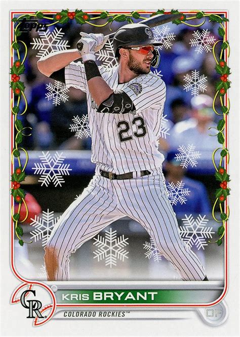 2022 Topps Holiday Hw169 Kris Bryant Trading Card Database