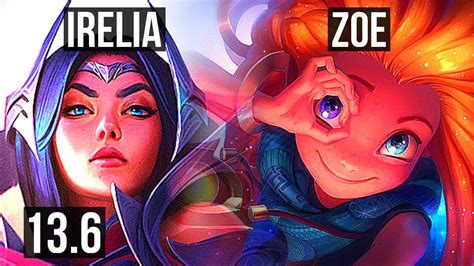 IRELIA Vs ZOE MID 7 Solo Kills 66 Winrate 17 4 8 Godlike KR