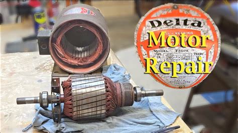 Vintage Repulsion Induction Motor Repair Youtube