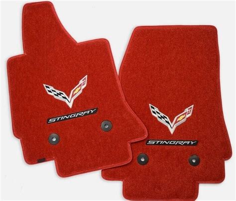 New Chevrolet Corvette C Stingray Floor Mats Adrenaline Red Premium