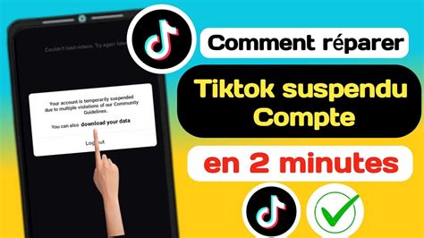 Comment réparer un compte TikTok suspendu Corrigé en 2023 YouTube