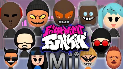 All Friday Night Funkin Mii Mods And Unreleased Characters Game Videos