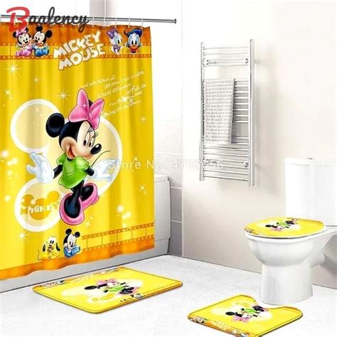 Mickey Minnie Mouse 12 Bathroom Sets Shower Curtain Sets Bathroom