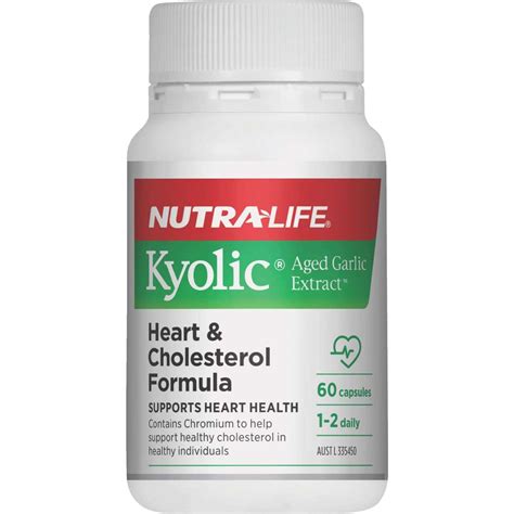 Nutralife Kyolic Aged Garlic Extract Heart And Cholesterol Formula 60