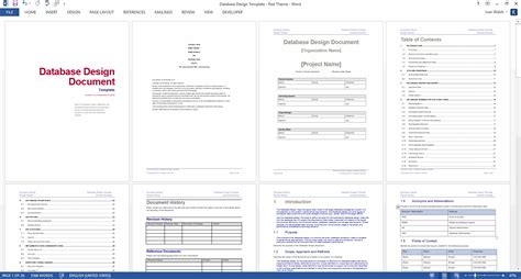 Database Design Document Template - Technical Writing Tips