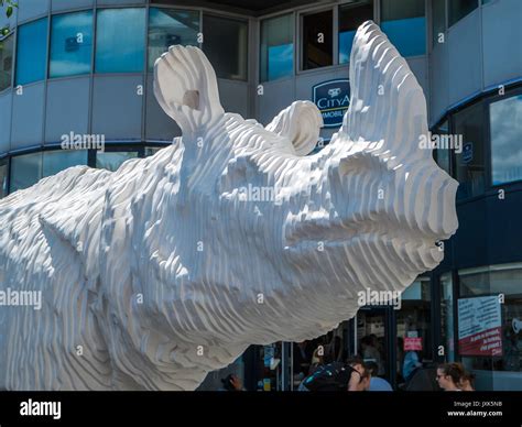 Le Rhinocéros sculpture by Michel Audiard sponsored by McDonald s